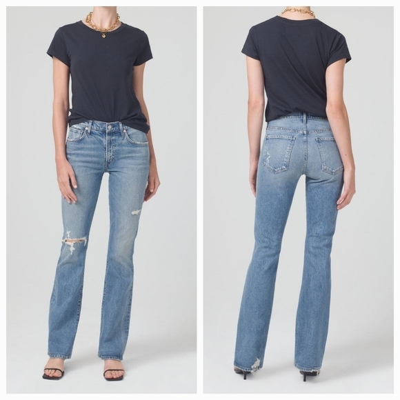 Citizens of Humanity Emannuelle Low Rise Boot Jeans in Meadow size 26 NWT - Picture 1 of 11